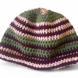 Striped Crochet Beanie